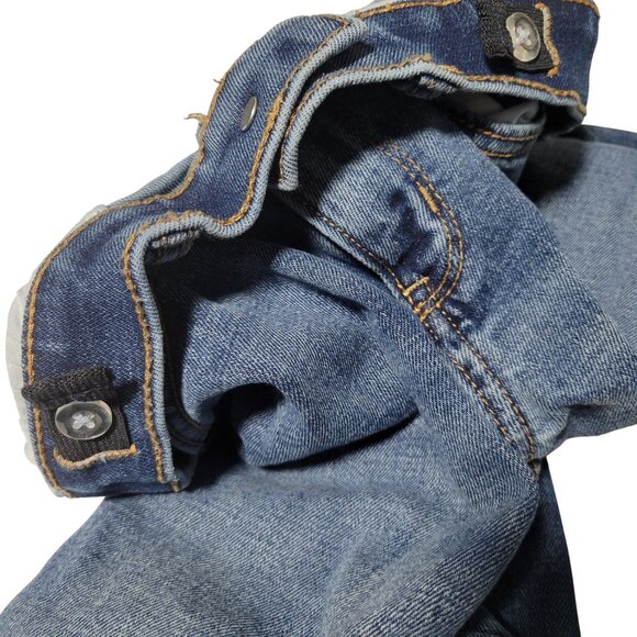 Old Navy Adjustable Waist Slim Taper Jeans Boys Size 10 Medium Wash Denim Pants - Picture 5 of 5